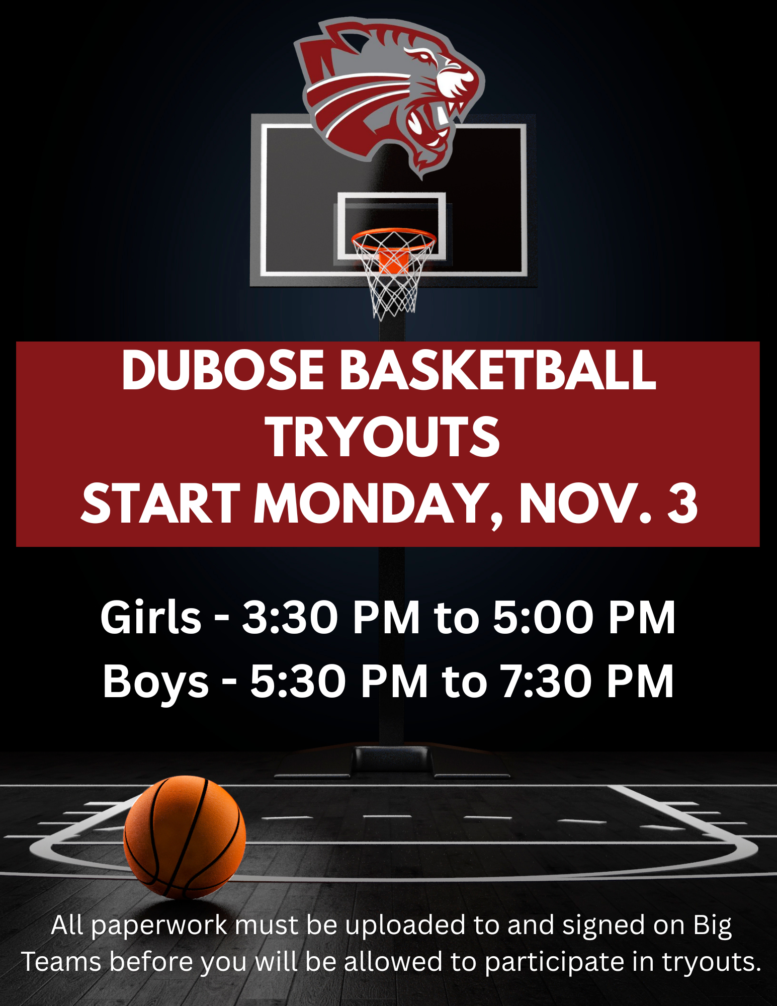 Basketball Tryouts